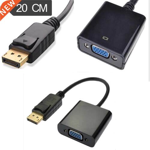 DisplayPort to VGA Male to Female Cable Adapter 0.2m