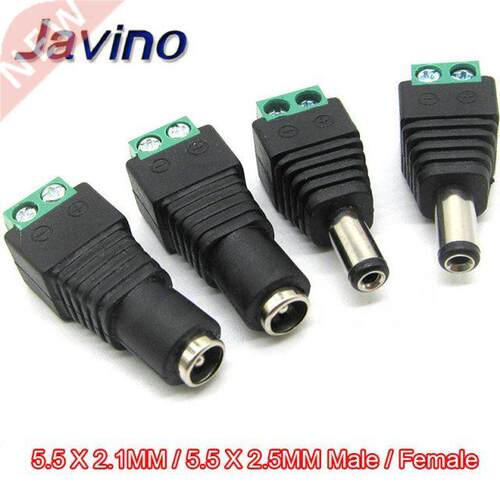 5PCS DC Connector 5.5mm x 2.1MM Jack Socket Male and Female