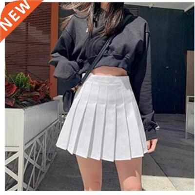 2021 Women Skirt High Waist Pleated Cute Girls Tennis School
