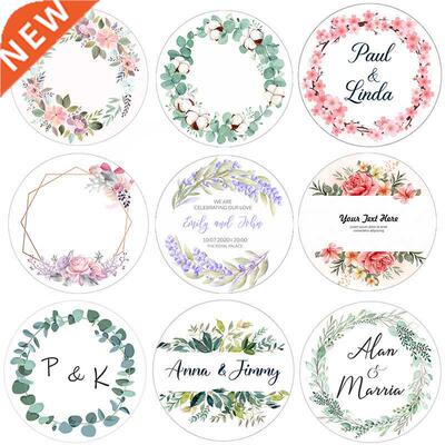 Custom Logo Wedding Birthday Party Sticker Personalized Desi