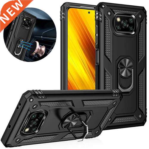 For Xiaomi Pocophone Poco X3 NFC Case Shockproof Armor Stand