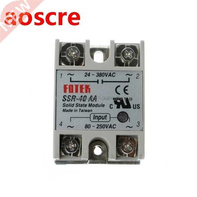 1 pc SSR-40 AA AC-AC Metal Base Solid State Relay Moudle SSR