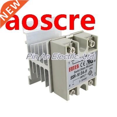 DC 3-32V 90-480V AC 10A SSR Solid State Relay SSR-10DA-H w H