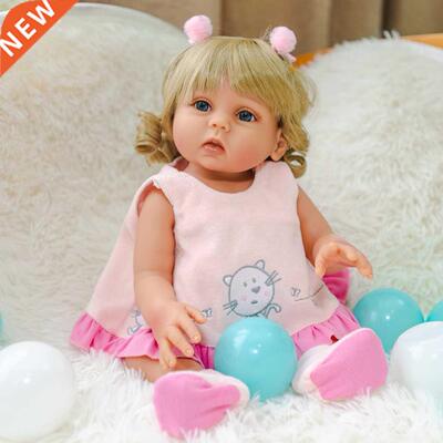 48cm Silicone Reborn Girl Doll Washable Realistic Vinyl