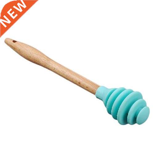 Silicone Honey Dipper Sticks Wood Hndle Mrmlde Dippers