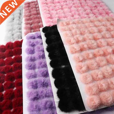 2.5Cm Color Pom Poms Bag Ornaments Real Plush Jewelry Fox Fu