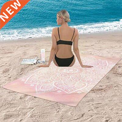 Boho Mandala Floral Beach Towel Soft Quick Dry Swimming