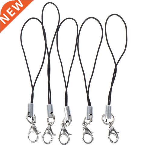 10pcs Lanyard Lariat Cords Lobster Clasp Rope Keychains Hook