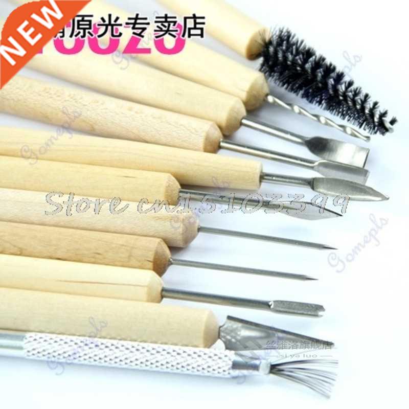 11Pcs Wood Handle Wax Pottery Clay Sculpture Carving Modelin