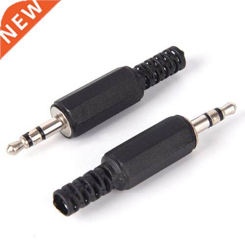 5Pcs 3.5mm HeadPhone Connector Male Two Channel Audio Jack P