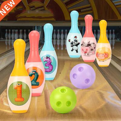 Children Bowling Balls Toy Set Indoor Outdoor Activity Paren