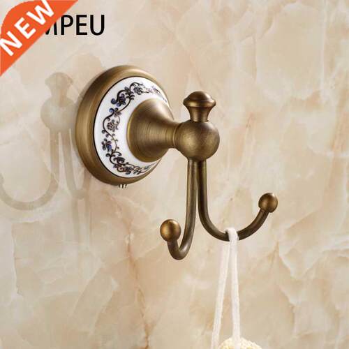 20-Piece Antique Brass Wall Mounted Bathroom Hardware Set To