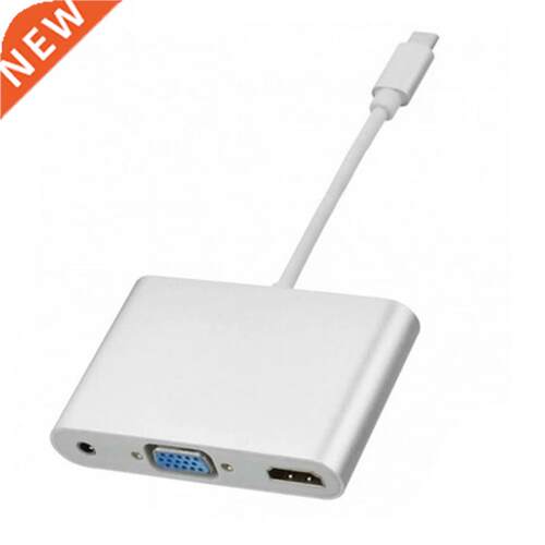 USB 3.1 Type C to HDMI Converter with VGA + 3.5mm Audio For