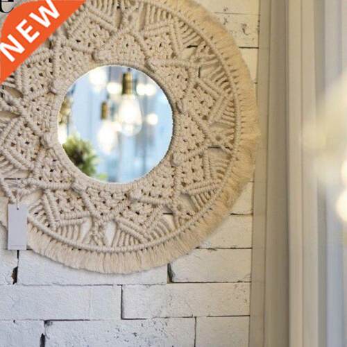 Macrame Mrror Handmade Makeup Mrror Lghted Compact Wall T