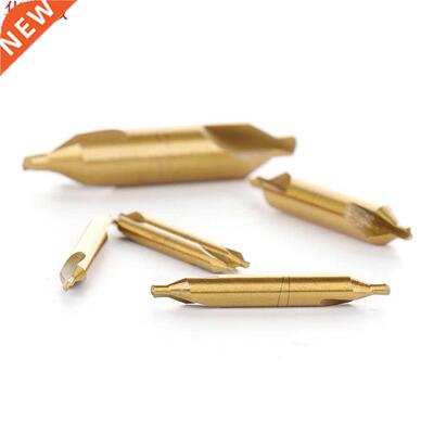 6Pcs Center Drill 60 Degrees HSS Titanium Coated Countersink