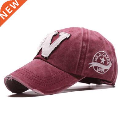 BINGYUANHAOXUAN 6 Color Washed Denim Snapback Caps Autumn Co
