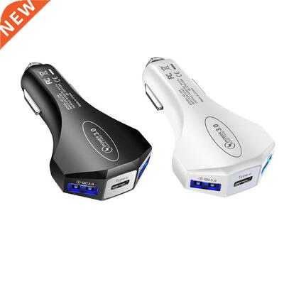 1 to 3 7A USB Chargers USB Type-C Phone Auto Car Charger Usb