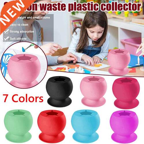 Silicone Waste Storage Box Sewing Scrap Collection Desktop W