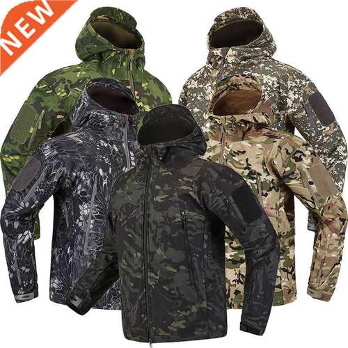 Outdoor Shark Skin Soft Shell Tactical Jacket Men Waterproof