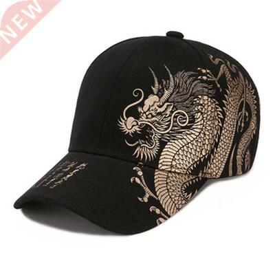 Printing Chinese Dragon Totem elief Men's aseall Caps Wom