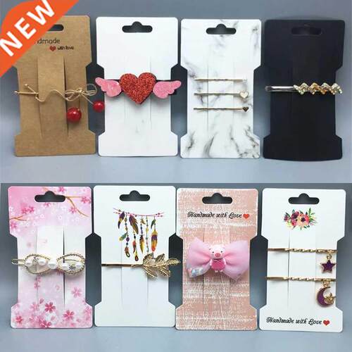 50pcs Multi-style Kraft Paper Card Hair Accessories Card Han