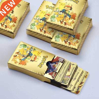 27-54pcs/set Pokemon Cards Metal Gold Vmax GX Energy Card Ch