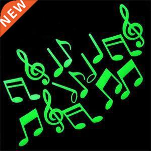 Delicate Musical Note Stickers Glow In The Dark Stars