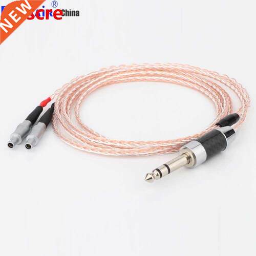 HIFI 6.35mm 4pin XLR Balanced Male 8 core 7N OCC Single crys