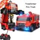 Action Car Toys FireTruck Vehicl Transformation Engine Robot