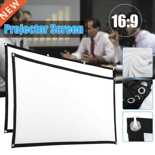 2020 Portable Projector Screen Curtain 100 Inch 16: 9 Soft P