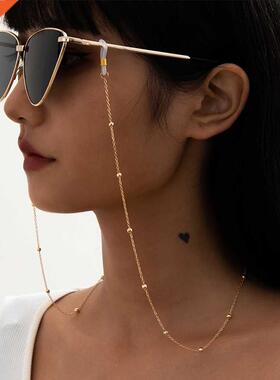 Steampunk Iron Balls Chain Long Necklace/Glasses Fashion Nec