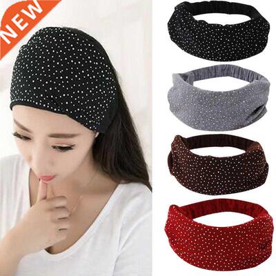 New Elegant Solid Cotton Soft Headband For Women Elastic Hai
