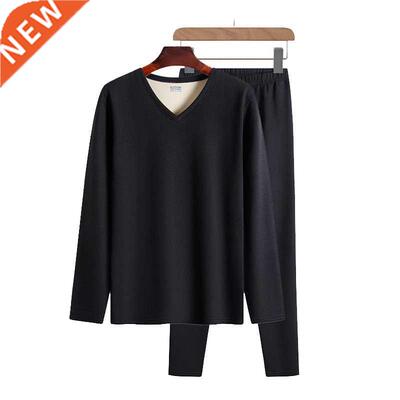 Men's Thermal Unwear Set Frosted Medium Thick Elastic Ger