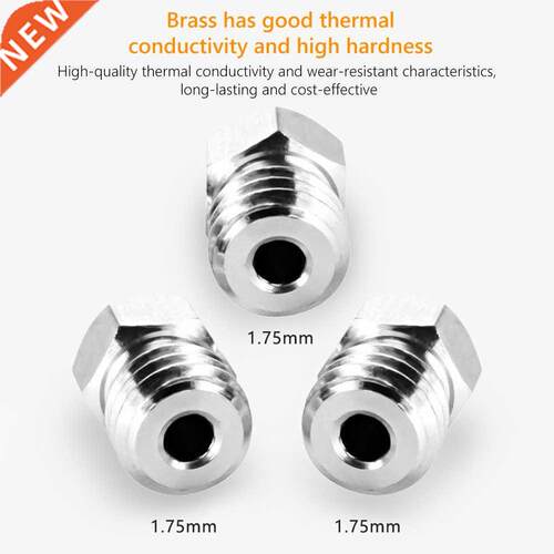 10Pcs 0.2-1.0mm Stainless Steel Nozzle M6 Thread for ED-V5
