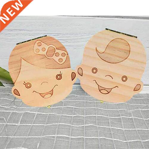 Baby Tooth Box French /English/Dutch/Russian/Italian Wooden