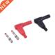 Right Angle Insulation 2pcs=1pair Solder Male Wire Type 4mm