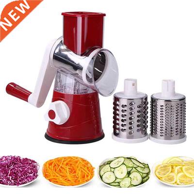 3 In1 Multifunctional Round Mandoline Slicer Manual Vegetabl