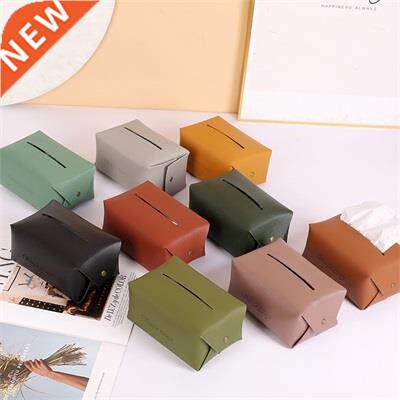 Nordic Style PVC Leather Napkin Paper Box Toilet Pumping