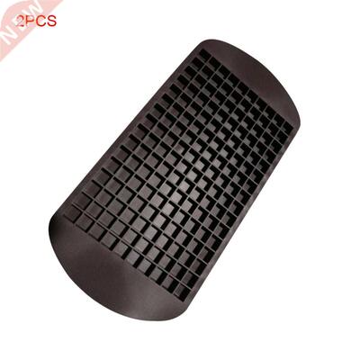 2 Pieces 160 Grids 1cm Ice Lattice Mold Silicone Cookies