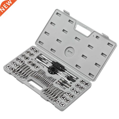60pcs Tap & Die Set SAE Metric Sizes Screw Taps Thre