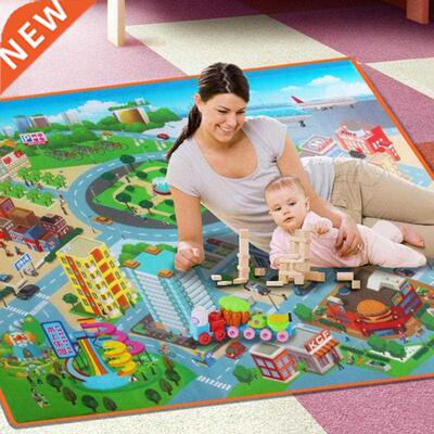 Baby Kids Route Map Crawling Pad 120CM Waterproof Foldable