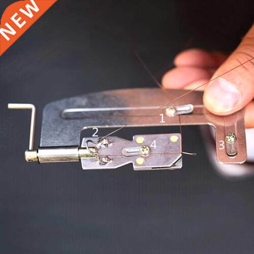 1Pc Stainless Steel Semi-automatic Fishing Hook Line Tier Ti