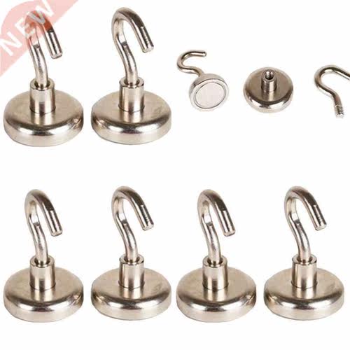 10pcs Hooks Magnet Hanging Hook Hanger Support Storage Hook