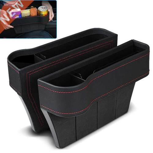 PU Leather Car Seat Storage Box Cup Multifunctional Pocket