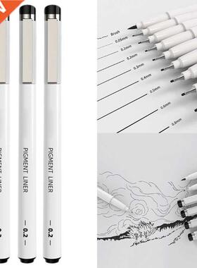Set of 9 Multifunctional Water-based Liner Pens Detailing Ma