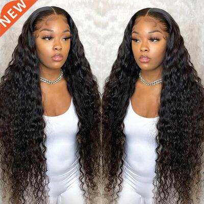 28 30 Inch Deep Wave Frontal Wig Deep Curly 4x4 5x5 6x6 Lace