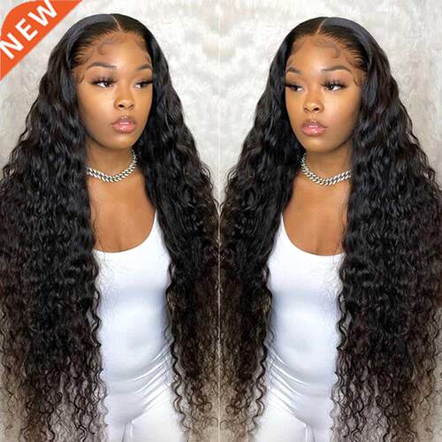 28 30 Inch Deep Wave Frontal Wig Deep Curly 4x4 5x5 6x6 Lace