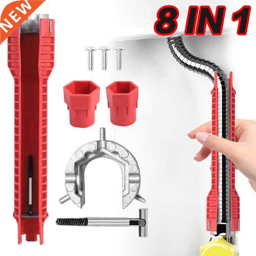 Faucet and Sink Installer Wrench Anti-Slip Handle Double Hea