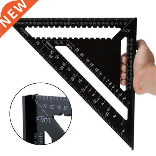 7/12inch High-Precision Triangle Ruler for Woodworking Alumi