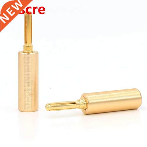 4pcs audio 24K Gold Plated Banana Speaker Plug